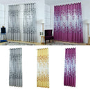 Floral Window Curtains Panel Net Drape Balcony Office Home Decoration Yellow