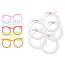 Funny Soft Glasses Straw Unique Flexible Drinking Tube Kid Party Accessories T&+