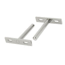 4pcs 10mm x 70mm Metal Hidden Concealed Invisible Shelf Support - 3 Inch Ha W7R1