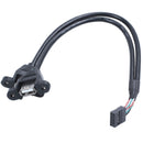 9 Pin To Dual USB 2.0 Type A Female Header Adapter Cable Motherboard Mainbo