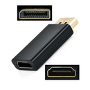 Black Display Port DP Male to HDMI Female Adapter Converter for PC Laptop HDTV^