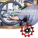 1 Set 11T Rear Derailleur Jockey Wheel Ceramic Bearing Guide Roller (Red) A