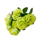 Rose Bouquet Home Party Artificial Flower Props Garden Decor White & Green