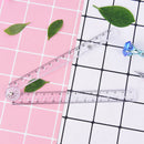 clear plastic acrylic folding straight rulers 30cm drawing kid school suppliesSE