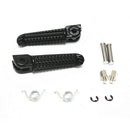 2Pcs Black Front Rear Foot