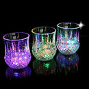 LED Flashing Glowing Water Liquid Activated Light-up Cup Glass Mug Party A8X1