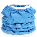 8PCS 9-10'' Blue Plush Soft Car Polishing Waxing Bonnet Buffing Sleeve P GOS
