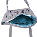1pc Cat Shopping Tote Bag Big Canvas Handbag Shoulder Crossbody Bag Portable FT