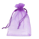 30 PCS Gift Bag Purple Organza Jewelry Pouch U1D5
