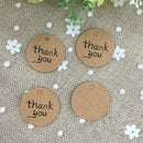 100pcs Kraft Paper Tags  Label Thank You Card Wedding Party