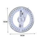 360 Degree Plastic Pointer Protractor Ruler Angle Finder Swing New Office A H8A1