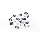 200 X Plastic Alphabet Letter Cube Loose Beads 0.24" K3I5