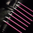 50pcs Disposable Makeup Lip Brush Lipstick Gloss Wands Applicator (Pink)