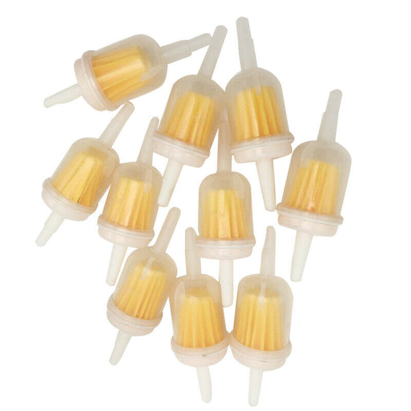 10pcs 1/4 x 5/16 Inch Gas Inline Fuel Filters for Kawasaki Kohler ect