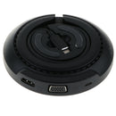 2 in 1 Type-C to Micro USB/HDMI/VGA HUB Dock +5W Wireless Charger Black