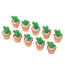 Mini Artificial Cactus Plant Garden DIY Micro Landscaping Ornaments Green