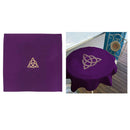 Velvet Tarot Cloth Wicca Pentacle Sun for Tarot Cards Parts Purple 60x60