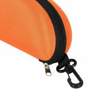 Protective Moulded Sunglasses and Reading Glasses Case Orange Zipped R2S9