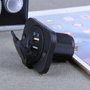 Waterproof Car Motorcycle Dual USB Charger 3.1A USB Socket for Phone Tablet