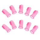 10 Pcs Dog Finger Toothbrush Dental Hygiene Finger Brushes for Dog Cat Pink