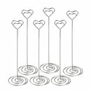 10pcs 8.6 Inch Tall Place Card Holders Heart Shape Table Number Holder Stan I4I7