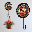 New Retro Creative Beer Cover Hook "Motor Oil Racing" Character Personality