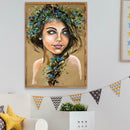 5D DIY Full Drill Diamond Painting Cross Stitch Needlework Kit (Beauty09)