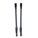 1 Pair Plastic Ice Hockey Skate Blade Guards Covers Adjustable (Black)