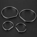 4pcs Dashboard Decoration Frame Auto Car Front Styling Cover for BMW E46