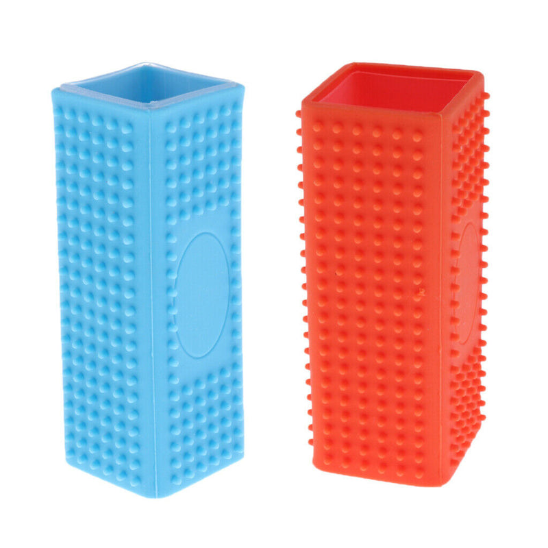 2pc Pet Dog Cat Hair Shedding Remover Grooming Massage Comb Silicone Brush