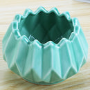 Minimalist Green Plant Hydroponic Vase Iron Holder Ceramic Scindapsus Conta
