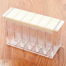 Transparent Spice Jar Colorful Lid Seasoning Box 6Pcs/Set Kitchen Tools Sal D8G2