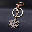 Rhinestone Snow Keyring Charm Pendant Purse Bag Key Ring Chain Keychain T7A9