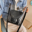 Transparent Pvc Shoulder Bag Women'S Candy Color Women'S Jelly Bag Wallet S