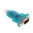 Blue USB to RS232 Serial Port DB9 9Pin Male Converter Adapter Cable