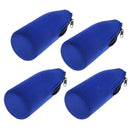 4pcs Beer Bottle Coolers With Zipper Insulators Chilling Sleeves Holder Wrap