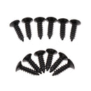 Guitar Scratchplate / Pickguard Screws BLACK Pack Of 12