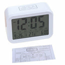Digital Alarm Clock,Talking Clock with 3 Alarms 7 Sounds Optional Weekday A E3W7