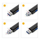 USB-C Type C/USB 3.1/Micro USB/OTG TF Card Reader for Phone Macbook Black