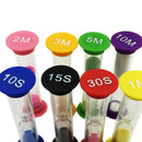 8 Pack Sand Glass Clock Tea Timer 10/ 15/ 30 Seconds & 1/ 2/ 3/ 5/ 10 Minutes