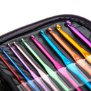 Mixed Aluminum Handle Crochet Hooks Knitting Knit Needles Weave Yarn Set- 2