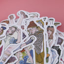 100Pcs/pack lovely girls stickers scrapbook DIY diary albums notebook decorES