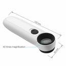 Glass 40X Magnifying Magnifier Jeweler Eye Jewelry Loupe Loop Gift Hand Held