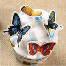 50x Butterflies Wedding Birthday  Rice Wafer Paper Cupcake Toppers LJ