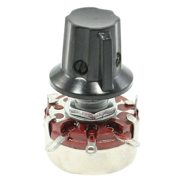 WTH118 470K ohm 2W Single Turn Rotary Taper Carbon Potentiometer Pots w Kno P4Y5
