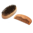 Beard Brush & Beard Comb Boar Bristle Comb Mens Mustache Care Grooming Kit To lj