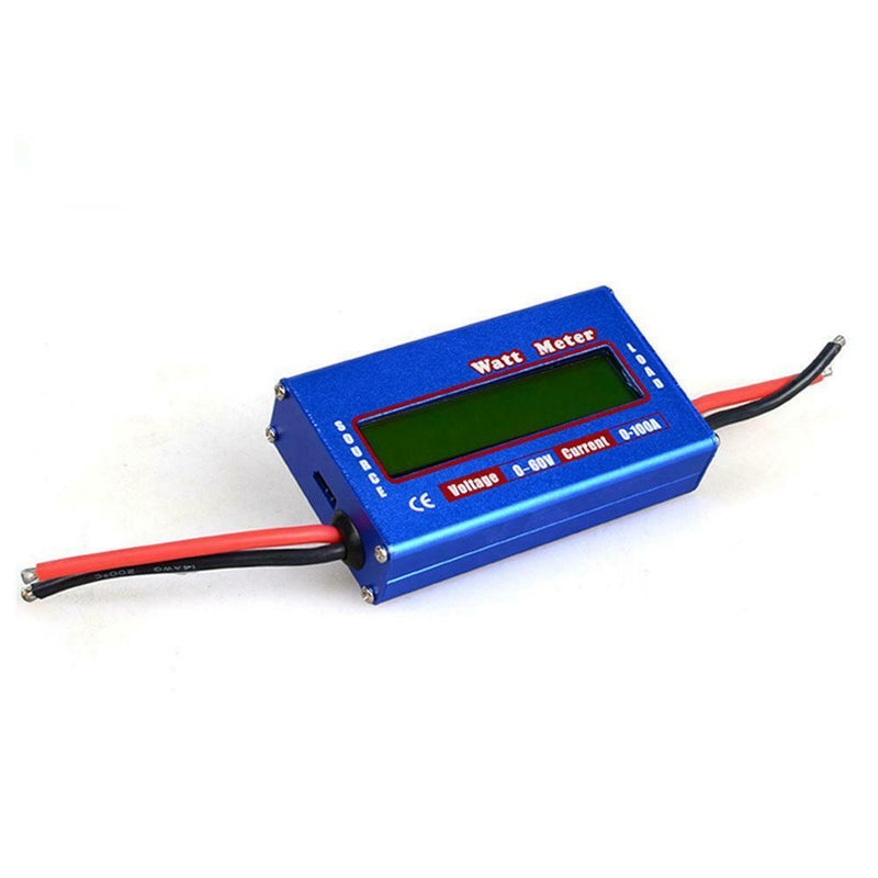 DC 60V 100A Balance Voltage Battery Power Analyzer Watt Meter Checke(Blue)