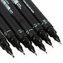 6Pc Micron Fine Line Pen 005 01 02 03 05 08 BRUSH Art Supplies Tools-! N5B2 S0B6