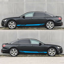 1 Pair Car Side Skirt Decals Racing Stripe Vinyl Graphics Styling Universal