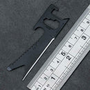 Multi-Tools Credit Card Bottle Opener Wrench Keychain Tool Survival Outdoor I5Q7